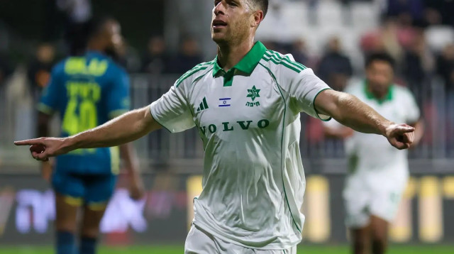 גיא מלמד שחקן מכבי חיפה (צילום: קובי אליהו)