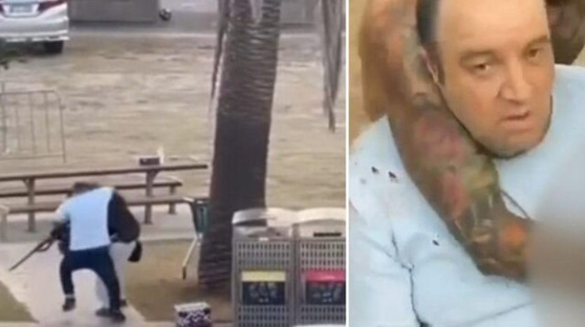 אחמד אל-אחמד שניטרל את המחבל בפיגוע הירי באוסטרליה (צילום: צילום מסך מתוך X (לשעבר טוויטר))