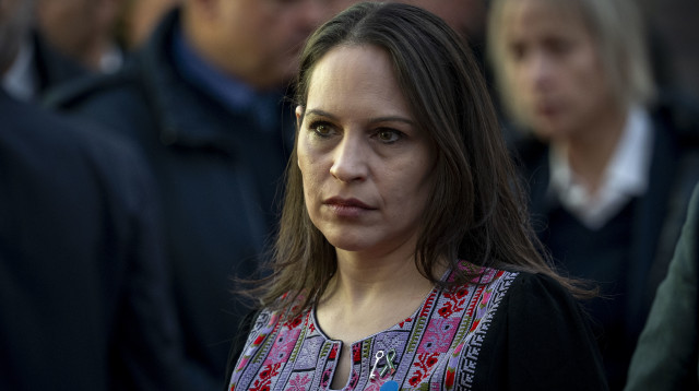 אשת הצללים של הרשות הפלסטינית, מונה אבואמרה (צילום: gettyimages)