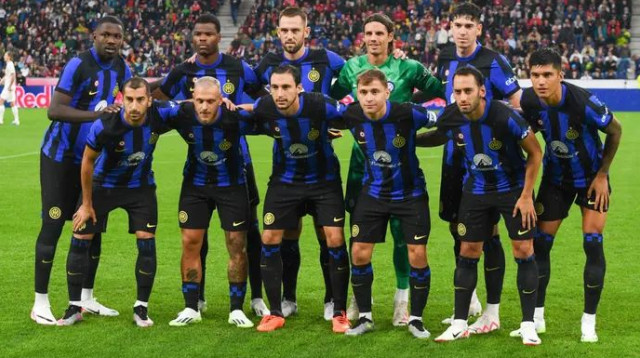 שחקני אינטר (צילום: אימג'בנק  GettyImages, Peter Lottermoser/SEPA.Medi)