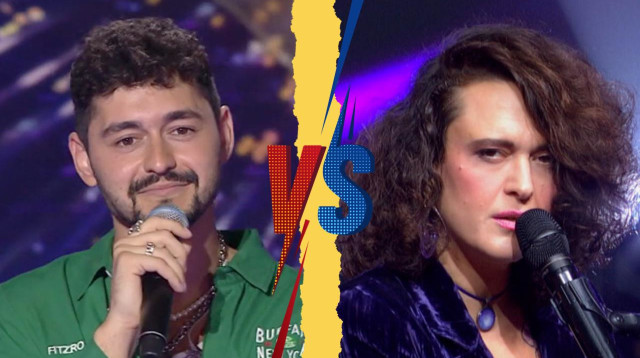 הכוכב הבא: גל דה פז נגד נועם בתן (צילום: קשת 12)