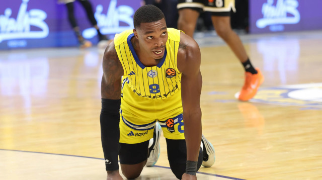 לוני ווקר שחקן מכבי תל אביב (צילום: דני מרון)