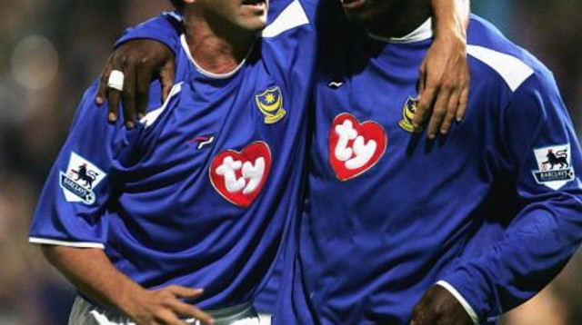 איגבני יעקובו ואייל ברקוביץ' בימיהם בפורטסמות' (צילום: Phil Cole)