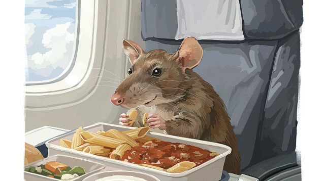 יש עכברושים שהציעו לי לטוס ביזנס, אבל אני לא רוצה להיות עכברוש סנוב (צילום: איור: אופיר בגון)