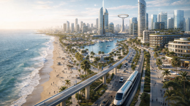 תוכנית דונלד טראמפ לשיקום עזה (צילום: AI)