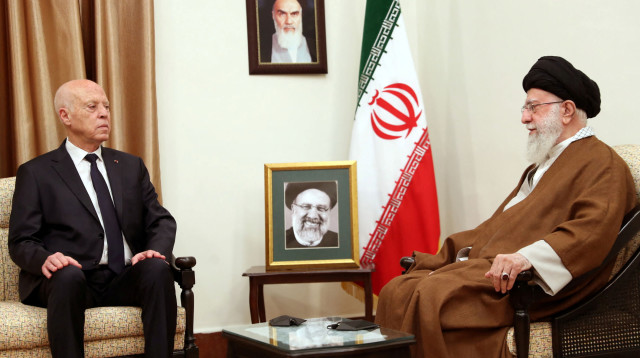 עלי חמינאי, סעיד קייס (צילום: Office of the Iranian Supreme Leader/WANA (West Asia News Agency) via REUTERS)