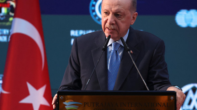 נשיא טורקיה רג’פ טאיפ ארדואן במהלך ביקורו במלזיה (צילום: רויטרס)