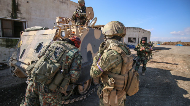 הצבא הטורקי בסוריה  (צילום: Ali Syria/Flash90)