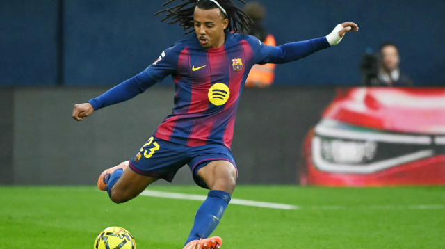 ז'ול קונדה שחקן ברצלונה (צילום: GettyImages, JOSE JORDAN/AFP)