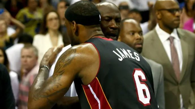 השילוב הגדול אי פעם? לברון ג'יימס ומייקל ג'ורדן (צילום: GettyImages)