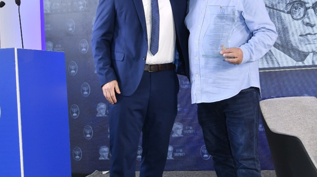 יעקב ברדוגו ויגאל ברנד (צילום: אופיר מרדכי)