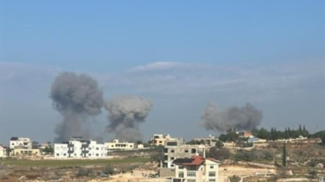 תקיפות בדרום לבנון (צילום: רשתות ערביות)