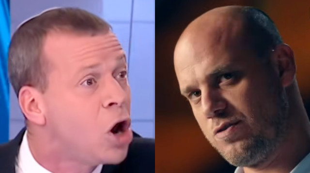 אלי פלדשטיין, עמית סגל (צילום: צילומי מסך כאן 11 וקשת 12)