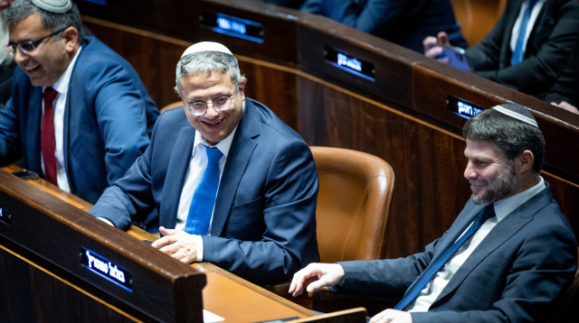 בצלאל סמוטריץ' ואיתמר בן גביר (צילום: יונתן זינדל, פלאש 90)