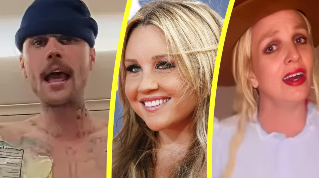 ג'סטין ביבר, אמנדה ביינס, בריטני ספירס (צילום: רויטרס,מתוך אינסטגרם)