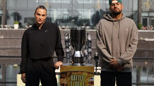 יהיה מעניין, זה בטוח. סבאלנקה וקיריוס (צילום: רויטרס)