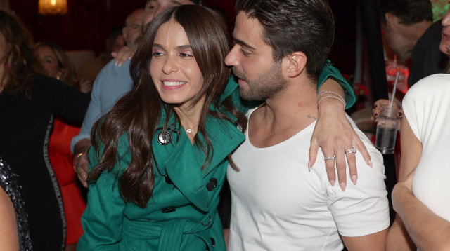 מיכל הקטנה ויהודה בוחבוט במסיבת יום ההולדת של ליאור סושרד (צילום: אור גפן)