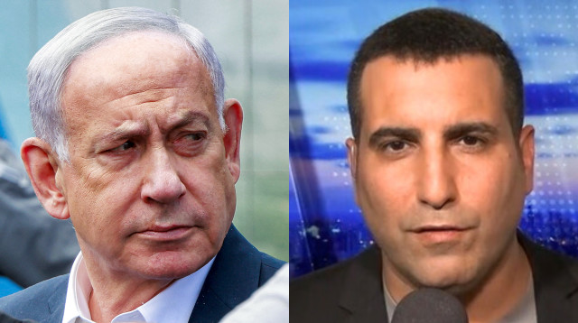 ירון אברהם, בנימין נתניהו (צילום: ערוץ 12, GETTYIMAGES)
