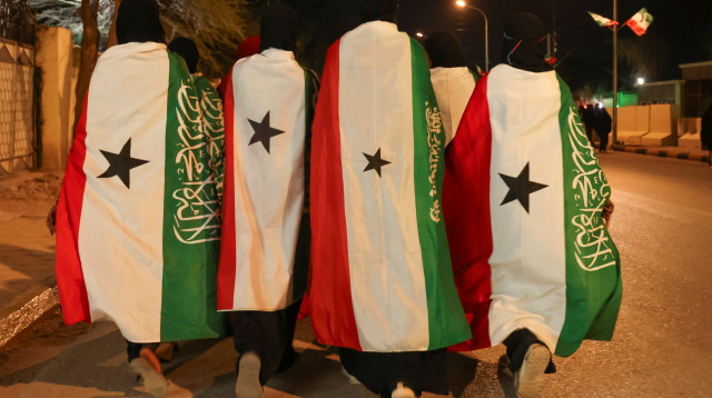 חגיגות בסומלילנד בעקבות ההכרזה של ישראל (צילום: רויטרס)