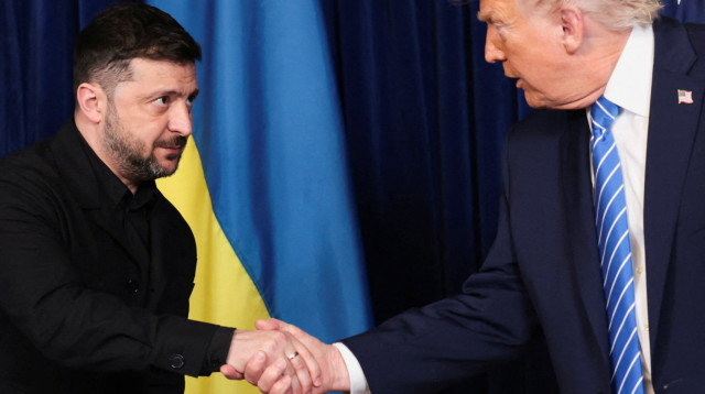 פגישת ולדימיר זלנסקי ודונלד טראמפ בפלורידה (צילום: רויטרס)