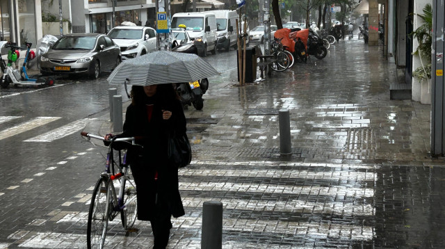 מזג אוויר גשום, חורף (צילום: אבשלום ששוני)