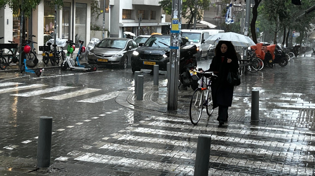 מזג אוויר גשום, חורף (צילום: אבשלום ששוני)
