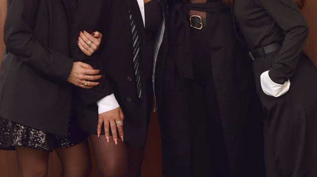 מימין - אן אברהמי, ירדן הראל, אורטל אלון מנכ"לית ARGANIA GROUP וסטודיו פשה, דנה גרוצקי (צילום: אלכס ליפקין)