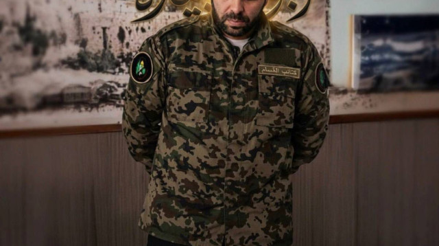 התמונה של אבו עוביידה שחמאס פרסם (צילום: רשתות ערביות)