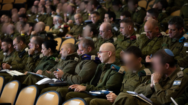 צמרת צה"ל בכנס הפקת לקחים ממלחמת "חרבות ברזל" (צילום: דובר צהל)