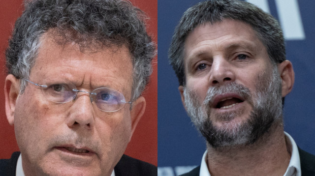 בצלאל סמוטריץ' ויצחק עמית (צילום: יונתן זינדל, פלאש 90,חיים גולדברג, פלאש 90)