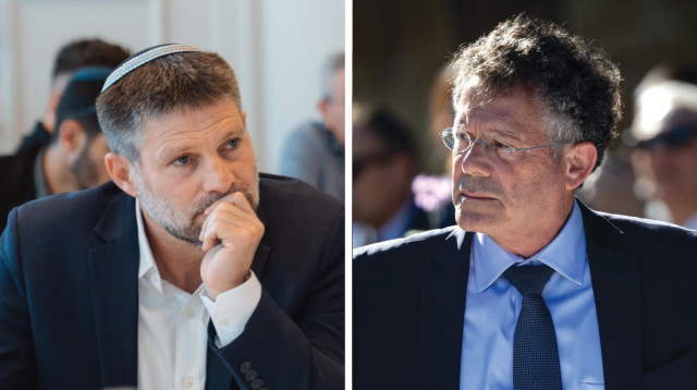 יצחק עמית, בצלאל סמוטריץ' (צילום: יונתן זינדל, פלאש 90,איתי קדם, נשיאות המגזר העסקי)