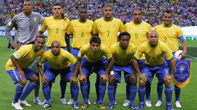 שחקני נבחרת ברזיל. 2006 (צילום: GettyImages)