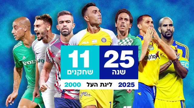 נבחרת רבע המאה של וואלה ספורט בליגת העל (צילום: עיבוד תמונה, פיני עוליאל)