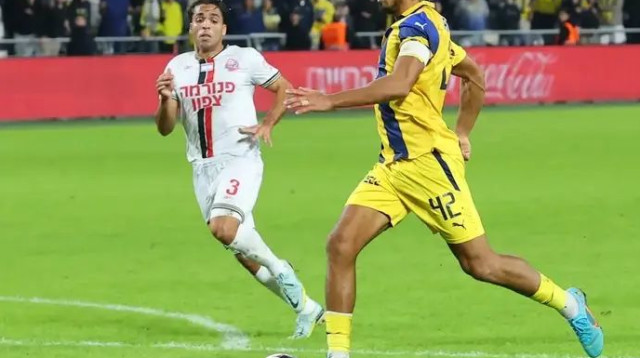 מכבי תל אביב מסתדרת עם הפועל חיפה בשנים האחרונות. דור פרץ (צילום: אודי ציטיאט)