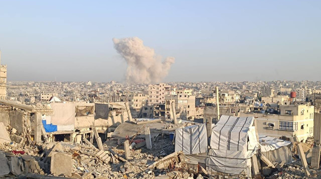 זירת חיסול מחבל חמאס ברצועת עזה (צילום: רשתות ערביות)