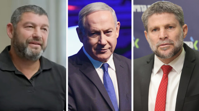 עופר וינטר, בנימין נתניהו, בצלאל סמוטריץ' (צילום: מרק ישראל סלם,צילום מסך כאן 11,תומר נויברג פלאש 90)