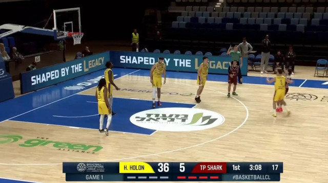 הפועל חולון, טרפאני, ליגת האלופות בכדורסל (צילום: צילום מסך, טוויטר Basketball Giants)