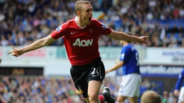 דארן פלטשר שחקן מנצ'סטר יונייטד חוגג (צילום: GettyImages, Michael Regan)