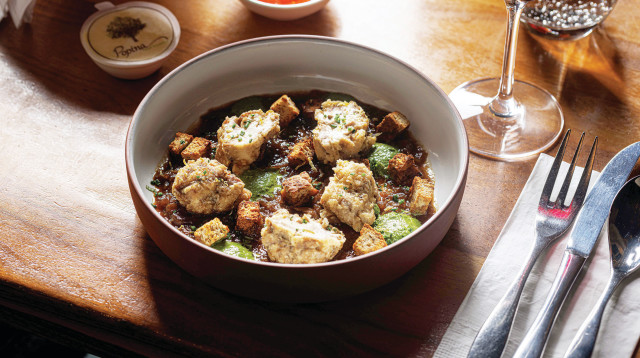 מח עגל. מסעדת "פופינה" (צילום: חיים יוסף)