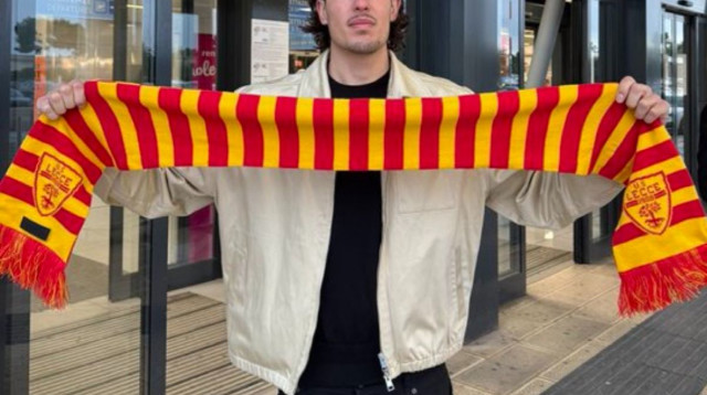 כבר עם הצעיף. עומרי גאנדלמן בלצ'ה (צילום: X (טוויטר) רשמי, לצ'ה)