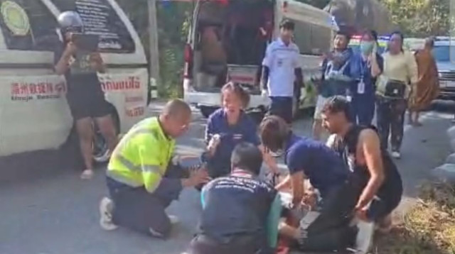 תאונה קשה בתאילנד (צילום: חדר המצב של פספורטכארד )