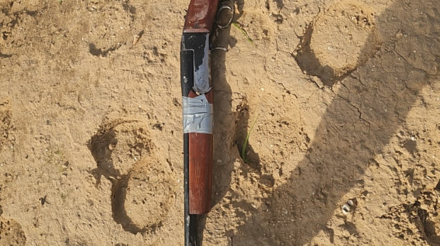 רובה הציד שנתפס (צילום: ללא)