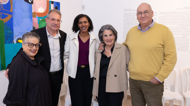 הראל ותמר בית-און, נירית טקלה, עודד שוהם וחנה פריזן (צילום: דיאגו מיטלברג)