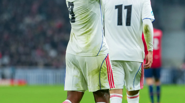 אנדריק שחקן ליון חוגג שער (צילום: GettyImages, Franco Arland)