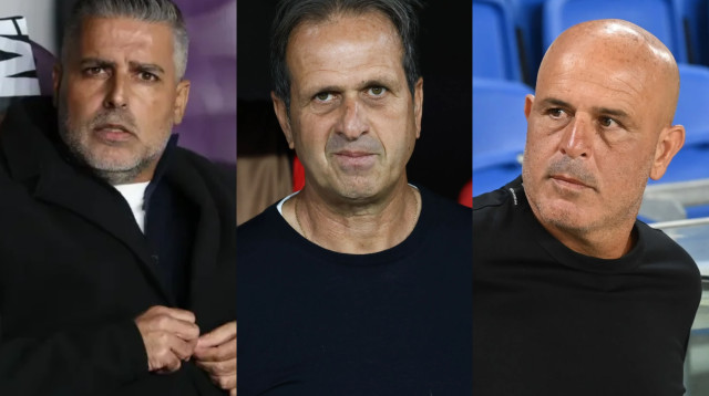 יוסי אבוקסיס, רוני לוי וחיים סילבס (צילום: ברני ארדוב ודני מרון)