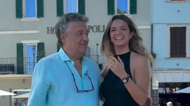 מינאה פאגני ומאסימו (צילום: רשתות חברתיות)