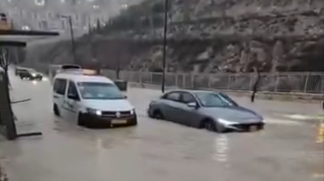 הצפות ברמת גבעת זאב (צילום: שימוש לפי סעיף 27א')