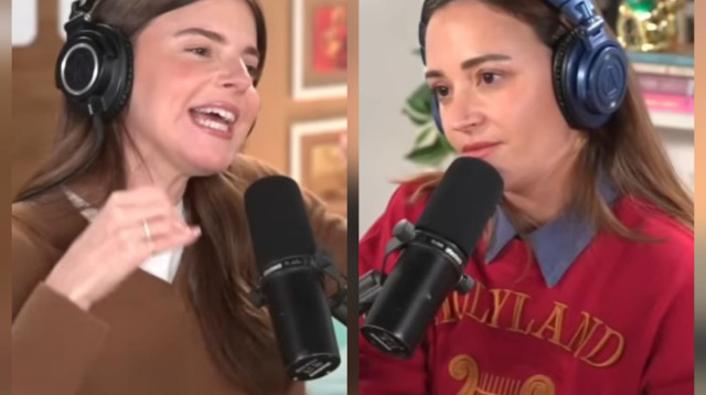 לירון ויצמן ונלי תגר בפודקאסט המשותף שלהן (צילום: צילום מסך יוטיוב)