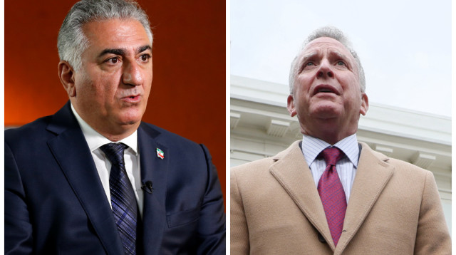 סטיב ויטקוף, רזא פהלווי (צילום: רויטרס, REUTERS/Joshua Roberts)