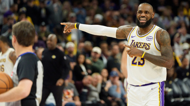 לברון ג'יימס, לוס אנג'לס לייקרס (צילום: רויטרס)